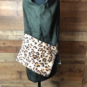 Leopard Fur Crossbody Large